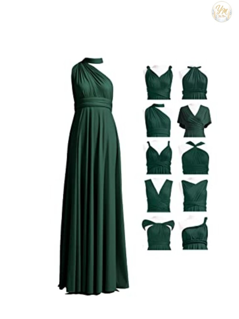 Infinity Dress with Bandeau, Convertible Bridesmaid Dress, Multi-Way, Plus Size